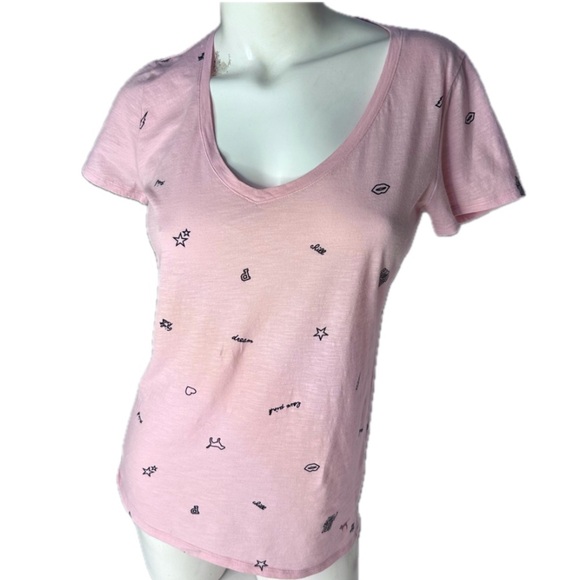 PINK Victoria’s Secret Girl Power Oversized V-Neck Soft Boyfriend Tee T-Shirt S - Picture 5 of 13